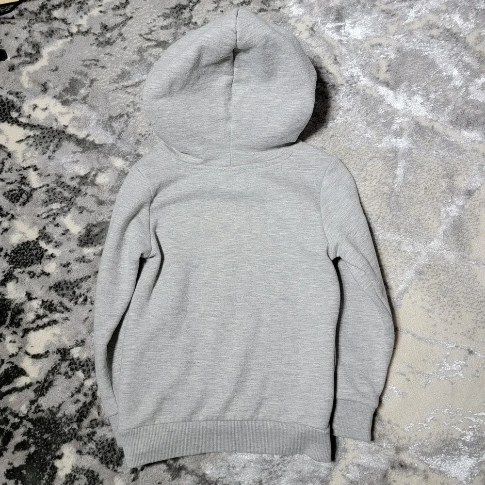 Boys 4T Puma Logo Hoodie Sweatshirt Light Gray Pullover Hooded Pocket Kids‎ 4